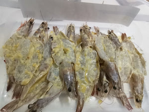 WHITE TIGER PRAWNS 700g HEAD ON 31/40 UNCLEANED