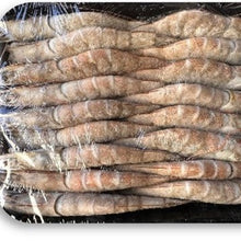 BUTTERFLIED WHITE TIGER PRAWNS 700g HEAD ON 26/30