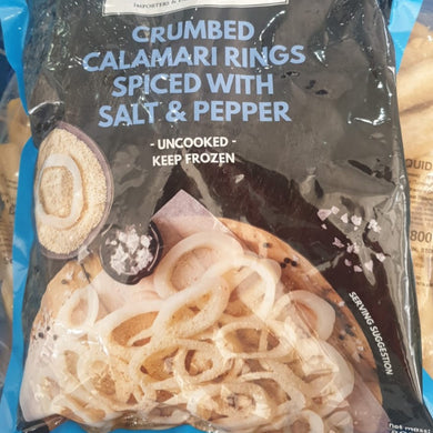 CRUMBED CALAMARI RINGS SALT & PEPPER  800G