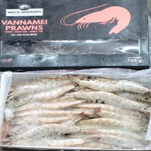 2 X DEVEINED WHITE TIGER PRAWNS 700g HEAD ON 26/30