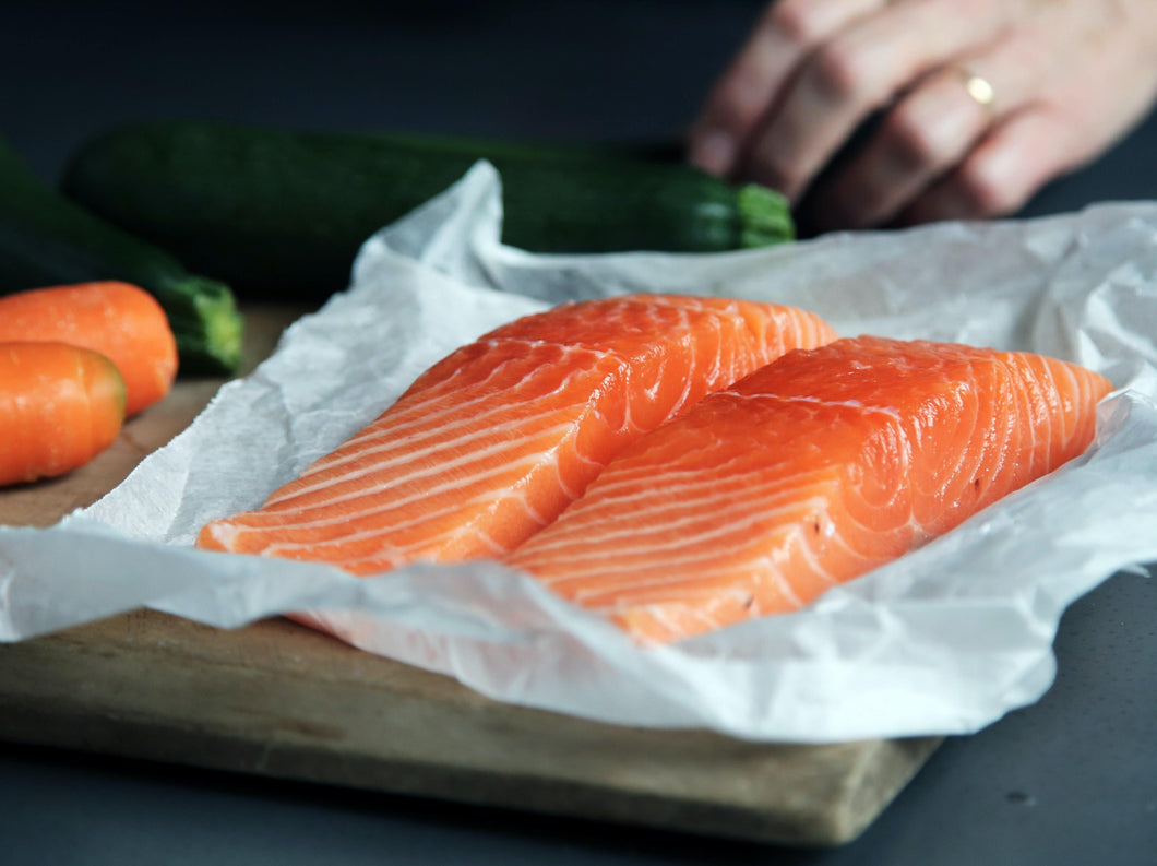 NORWEGIAN SALMON FILLETS 4 x  +-220g